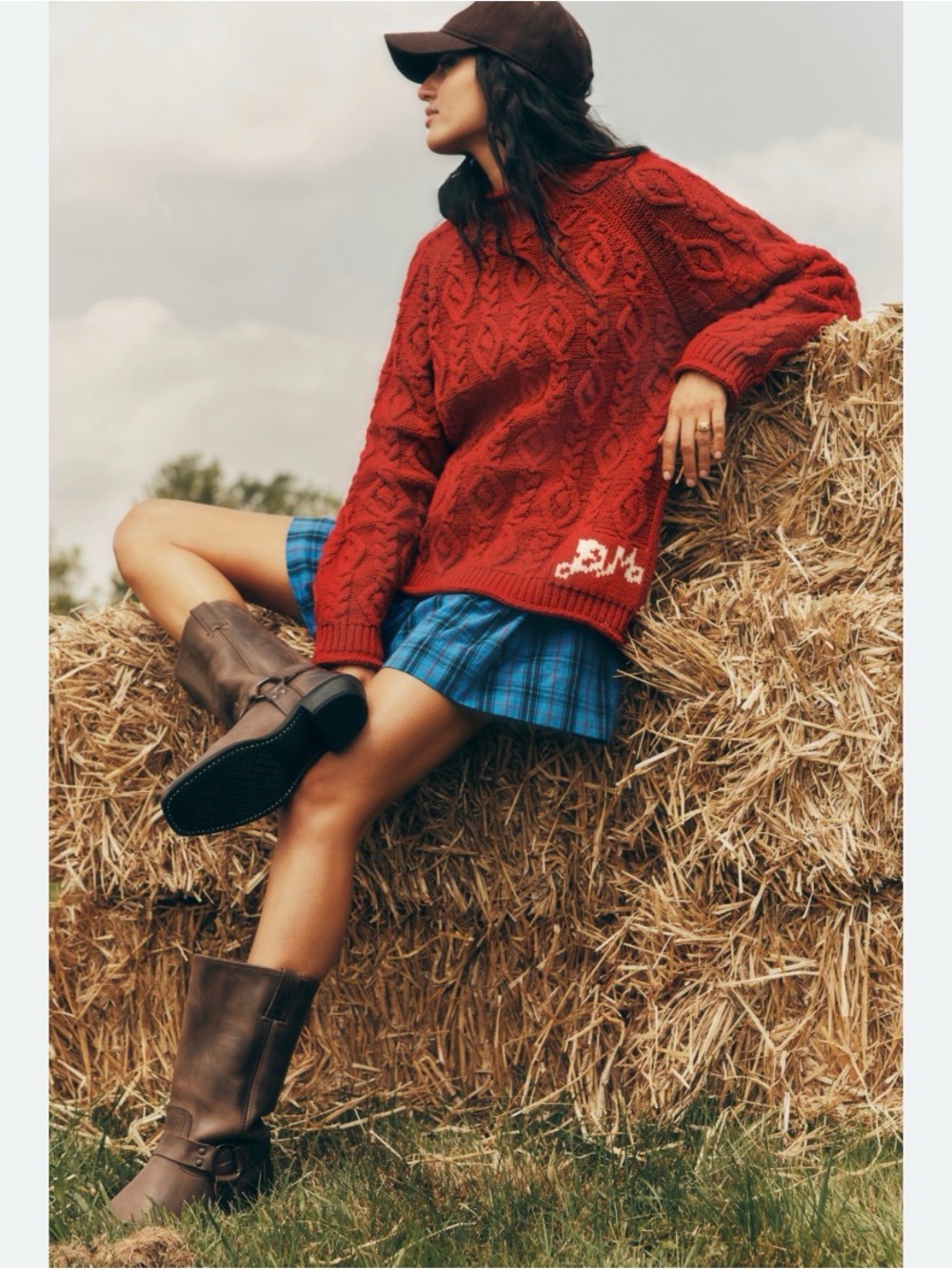 NWT DM Ffion Cable Knit Sweater